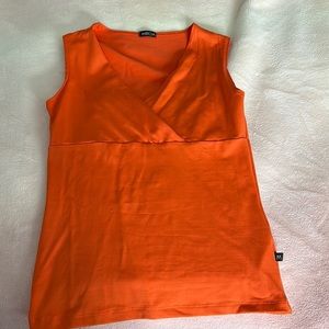 Orange Criss Cross Miroa Tank